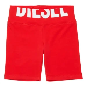 CICLISTA ROSSO CON LOGO DIESEL BIANCO