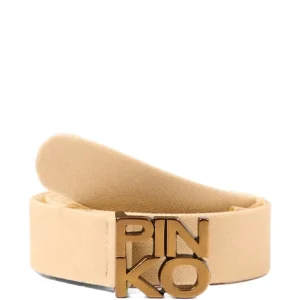 CINTURA BEIGE CON LOGO PINKO