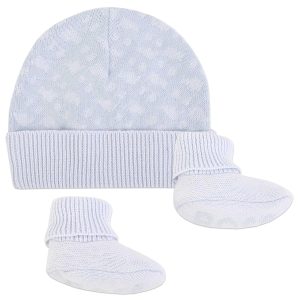 COMPLETO CAPPELLO E SCARPETTE BLU CIELO HUGO BOSS