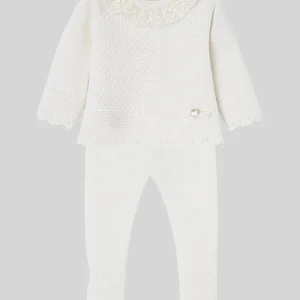 COMPLETO MAGLIA +GHETTINO CREMA PAZ RODRIGUEZ