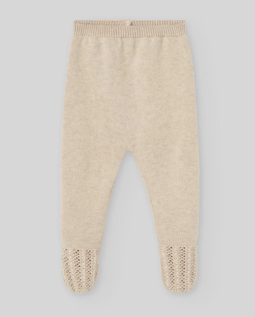 COMPLETO NEONATA MAGLIA+ GHETTINO AVENA/ROSA PAZ RODRIGUEZ - immagine 3