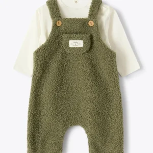 COMPLETO NEONATO CON SALOPETTE E T-SHIRT TEDDY&MINOU