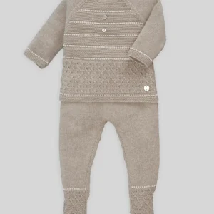 COMPLETO PER NEONATO BEIGE MAGLIA+GHETTINO PAZ RODRIGUEZ