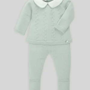 COMPLETO PER NEONATO MAGLIA+GHETTINO VERDE PALO PAZ RODRIGUEZ