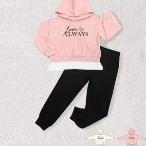 Completo da bambina "love always"