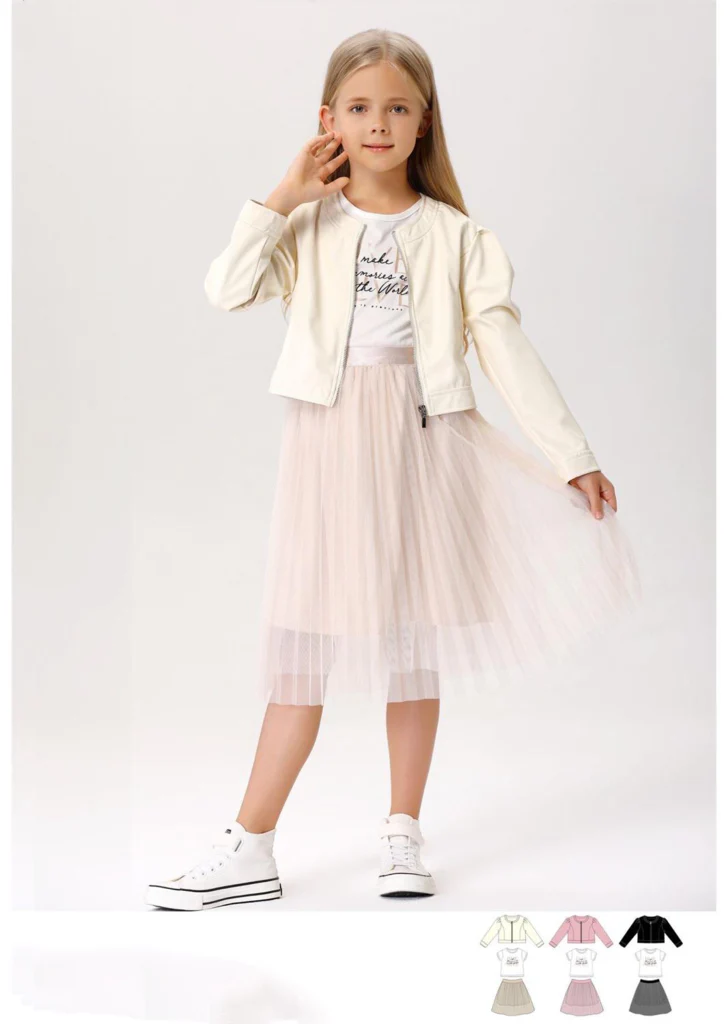 Completo da bambina 3 pezzi elegante - immagine 2