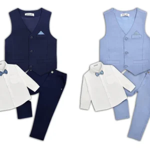 Completino da bambino con papillon