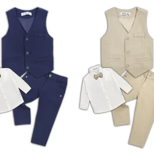 Completo elegante 3 pezzi da bambino