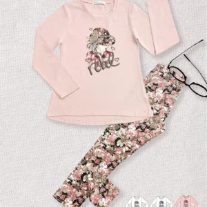 Completo da bambina 2 pezzi "rebel"