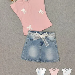 Completino da bambina con gonna