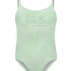 COSTME INTERO MC2 SAINT BARTH VERDE CON LOGO IN STRASS