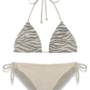 COSTUME DUE PEZZI MC2 SAINT BARTH BANCO CON STRASS NERI