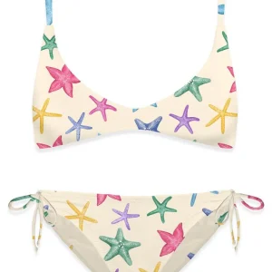 COSTUME DUE PEZZI MC2 SAINT BARTH BIANCO CON STAMPA STELLE MARINE