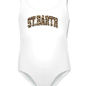 COSTUME INTERO MC2 SAINT BARTH BIANCO CON SCRITTA MACULATA