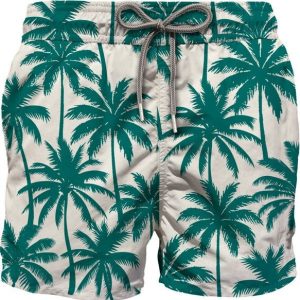 COSTUME MC2 SAINT BARTH BIANCO CON PALME VERDI