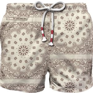 COSTUME MC2 SAINT BARTH EFFETTO BANDANA BIANCO E MARRONE