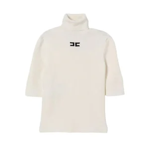 DOLCEVITA BIANCO A COSTINE CON LOGO NERO ELISABETTA FRANCHI