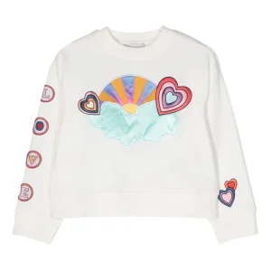 FELPA BIANCA CON NUVOLA STELLA MCCARTNEY