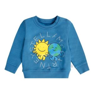 FELPA BLU CON SOLE E IL MONDO STELLA MCCARTNEY