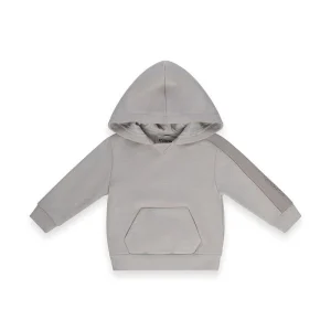 FELPA CON CAPPUCCIO GRIGIA CHIARO ICEBERG