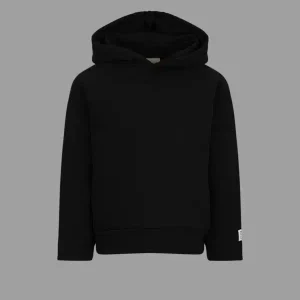 FELPA CON CAPPUCCIO NERA DOUUOD