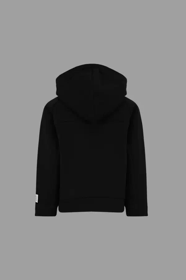 FELPA CON CAPPUCCIO NERA DOUUOD - immagine 3