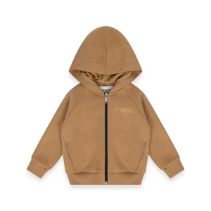 FELPA CON ZIP SABBIA ICEBERG