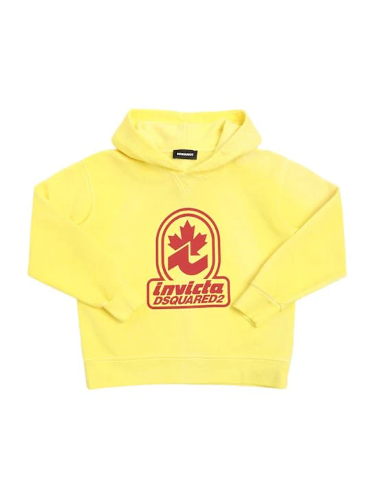 FELPA GIALLA DSQUARED2 X INVICTA - immagine 2