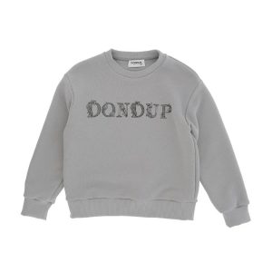 FELPA GRIGIA CON LOGO DONDUP