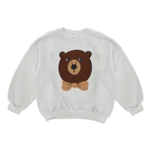 FELPA GRIGIA CON ORSO MINI RODINI