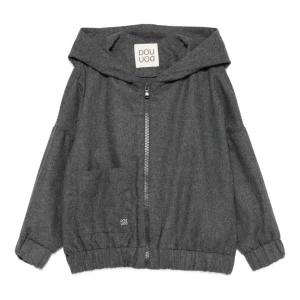 FELPA GRIGIA CON ZIP DOUUOD