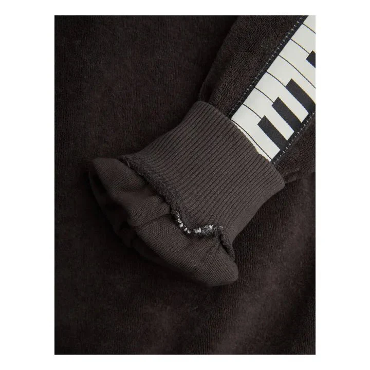 FELPA GRIGIA IN SPUGNA CON LOGO VERDE MINI RODINI - immagine 5