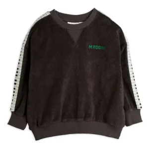 FELPA GRIGIA IN SPUGNA CON LOGO VERDE MINI RODINI