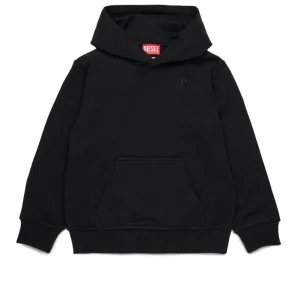 FELPA NERA CON LOGO OVAL D DIESEL