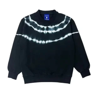 FELPA NERA CON STAMPA A CONTRASTO MARCELO BURLON