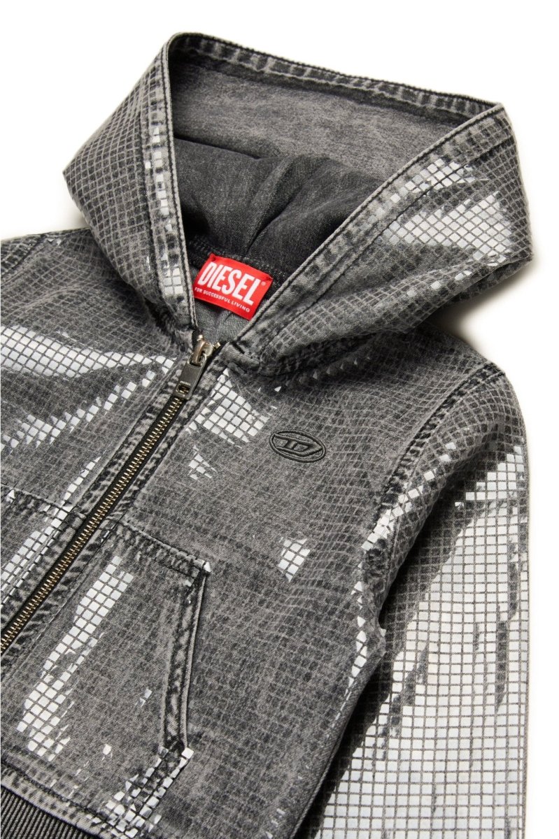 FELPA NERA PAILLETTES DIESEL - immagine 4