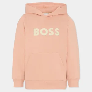 FELPA ROSA CON LOGO HUGO BOSS