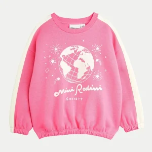 FELPA ROSA CON STAMPA MINI RODINI