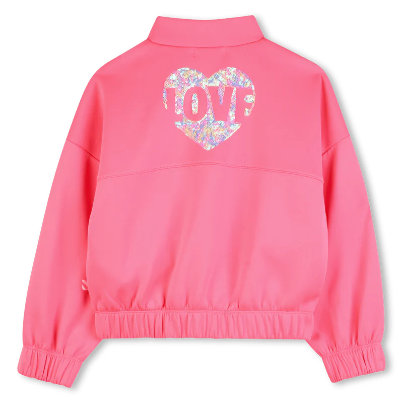 FELPA ROSA CON STAMPA SUL RETRO BILLIEBLUSH - immagine 3