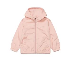 GIACCA ANTIVENTO ROSA CON LOGO NERO MARNI