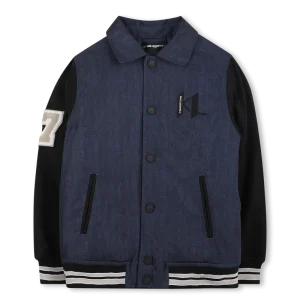 GIACCA BOMBER EFFETTO IN DENIM KARL LAGERFELD