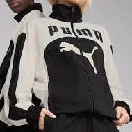 GIACCA CON ZIP NERA-BIANCA PUMA