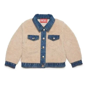 GIACCA IN DENIM E TEDDY DIESEL