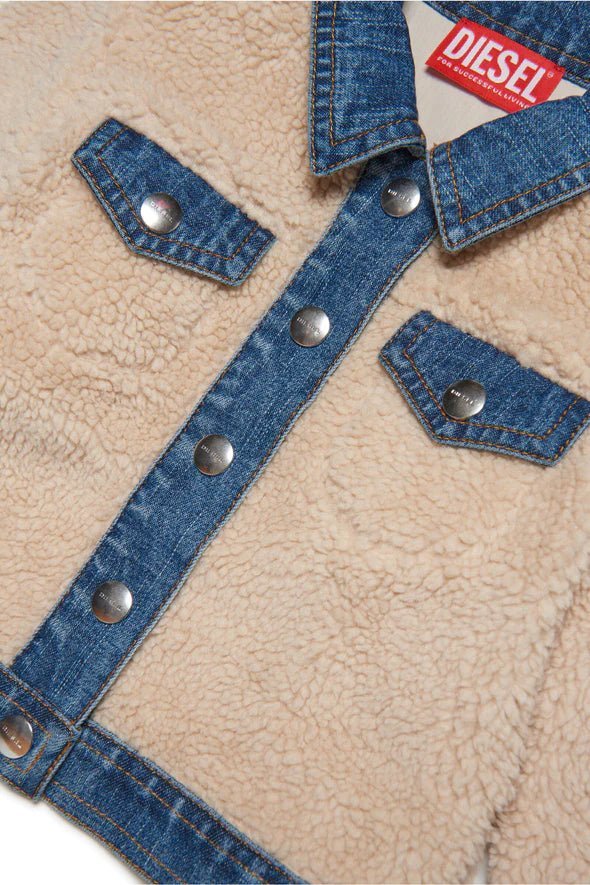 GIACCA IN DENIM E TEDDY DIESEL - immagine 4