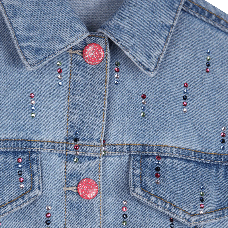GIACCA IN JEANS CON STRASS BILLIEBLUSH - immagine 4