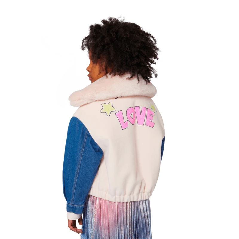 GIACCA IN LANA E MANICHE IN DENIM BILLIEBLUSH - immagine 5