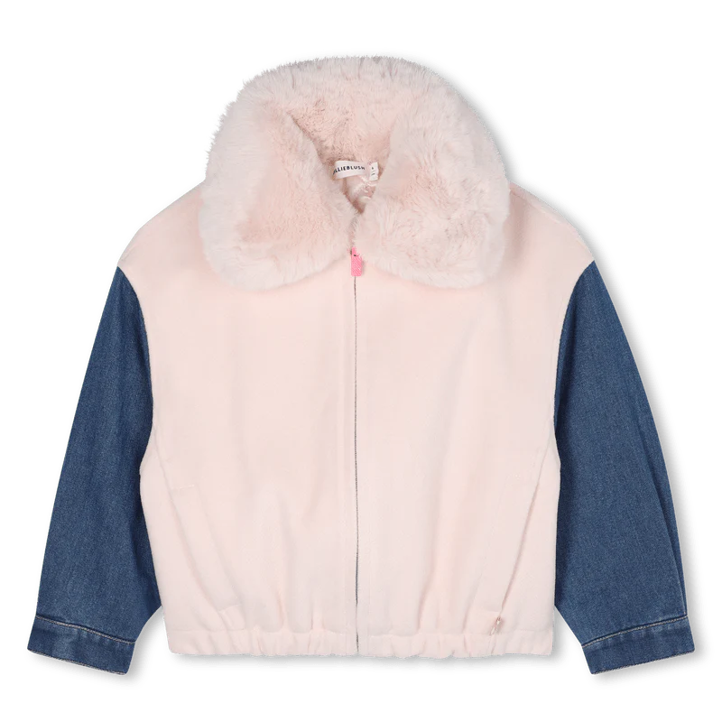 GIACCA IN LANA E MANICHE IN DENIM BILLIEBLUSH