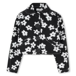 GIACCA NERA CON FIORI BIANCHI MARC JACOBS
