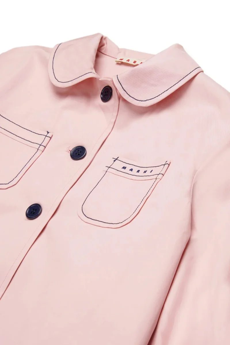 GIACCA ROSA CON BOTTONI E LOGO NERO MARNI - immagine 4