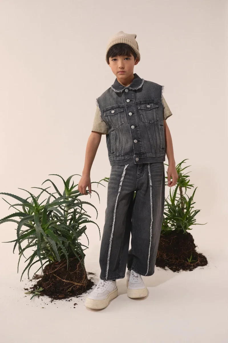 GIACCA SMANICATA IN DENIM NERO MAISON MARGIELA - immagine 6